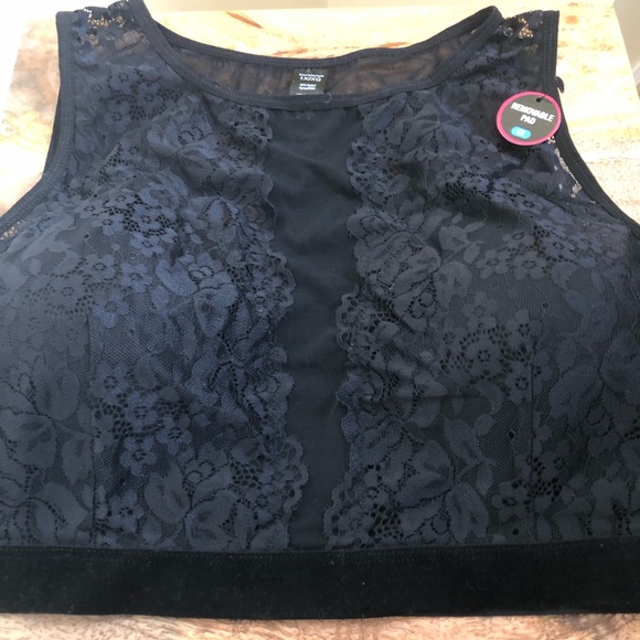 Rene Rofe Other - Rene Rofe Black Lace with mesh cutout bralette